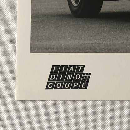 Fiat Dino Coupe Factory Press Photo Photograph 1970