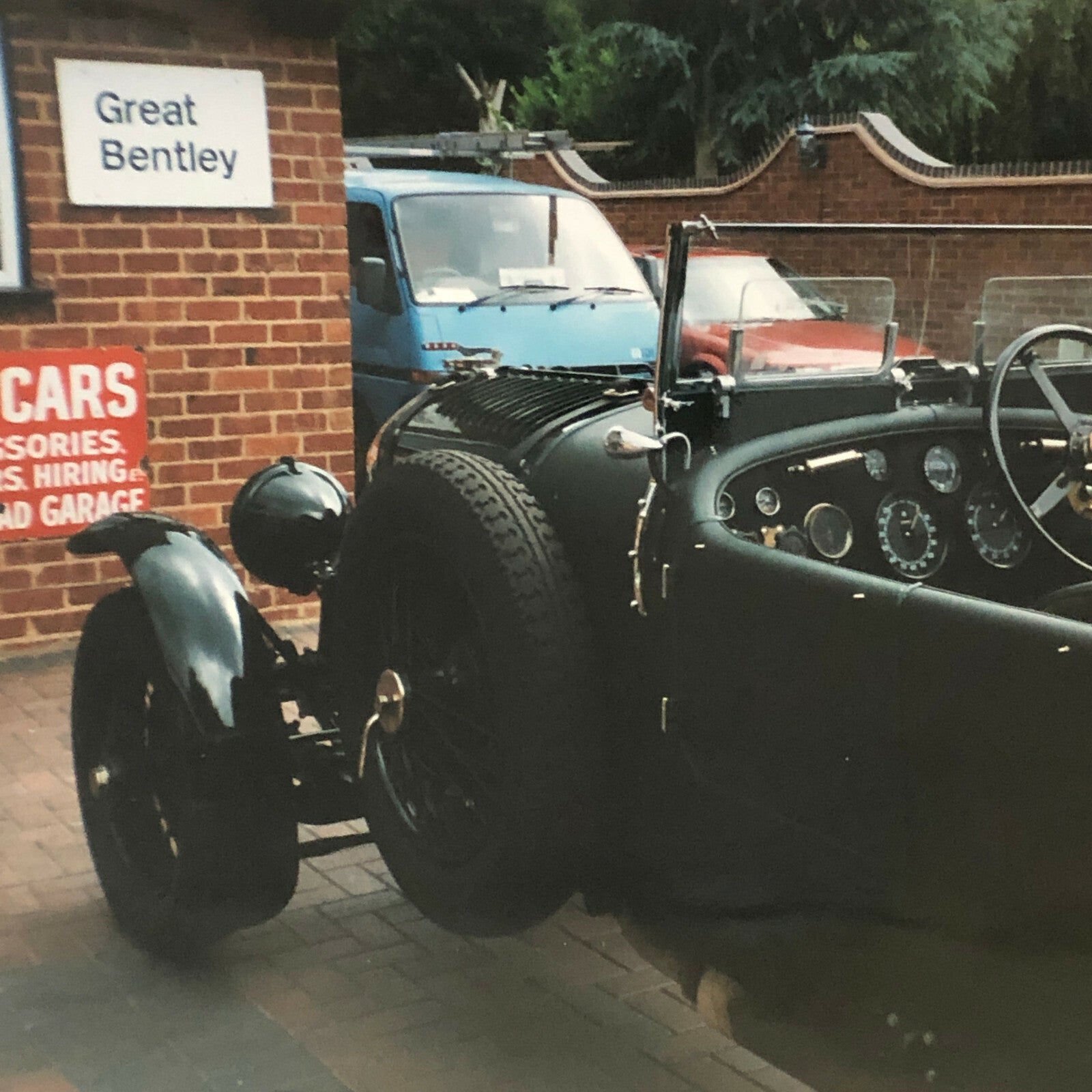 Vintage 1929 Bentley 4 1/2 Litre Car Photo Photograph Print Lot of 2