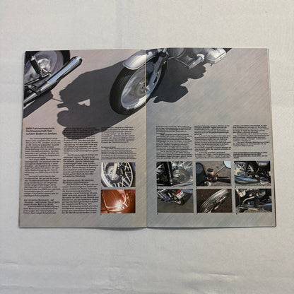 1981 BMW Motorcycle Sales Brochure Catalog R100 CS RT R80 R65 R45 GERMAN