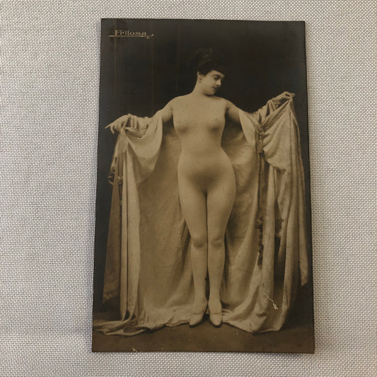 Circus Performer Burlesque Woman Real Photo Postcard RPPC La Frilosa Paris