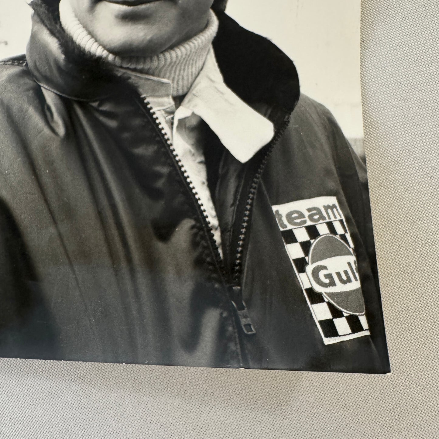 Porsche Racing Driver Derek Bell Photo Photograph Vintage