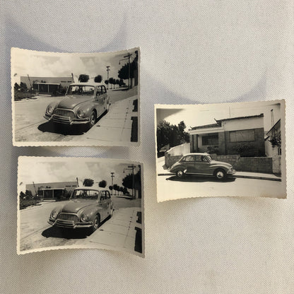Vintage Car Automobile Photo Photograph Print Lot of 3 Germany DKW ? Tag AL22SM2