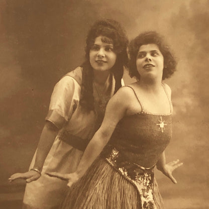 Dancers or Circus Performer Real Photo Postcard Post Card RPPC Vintage