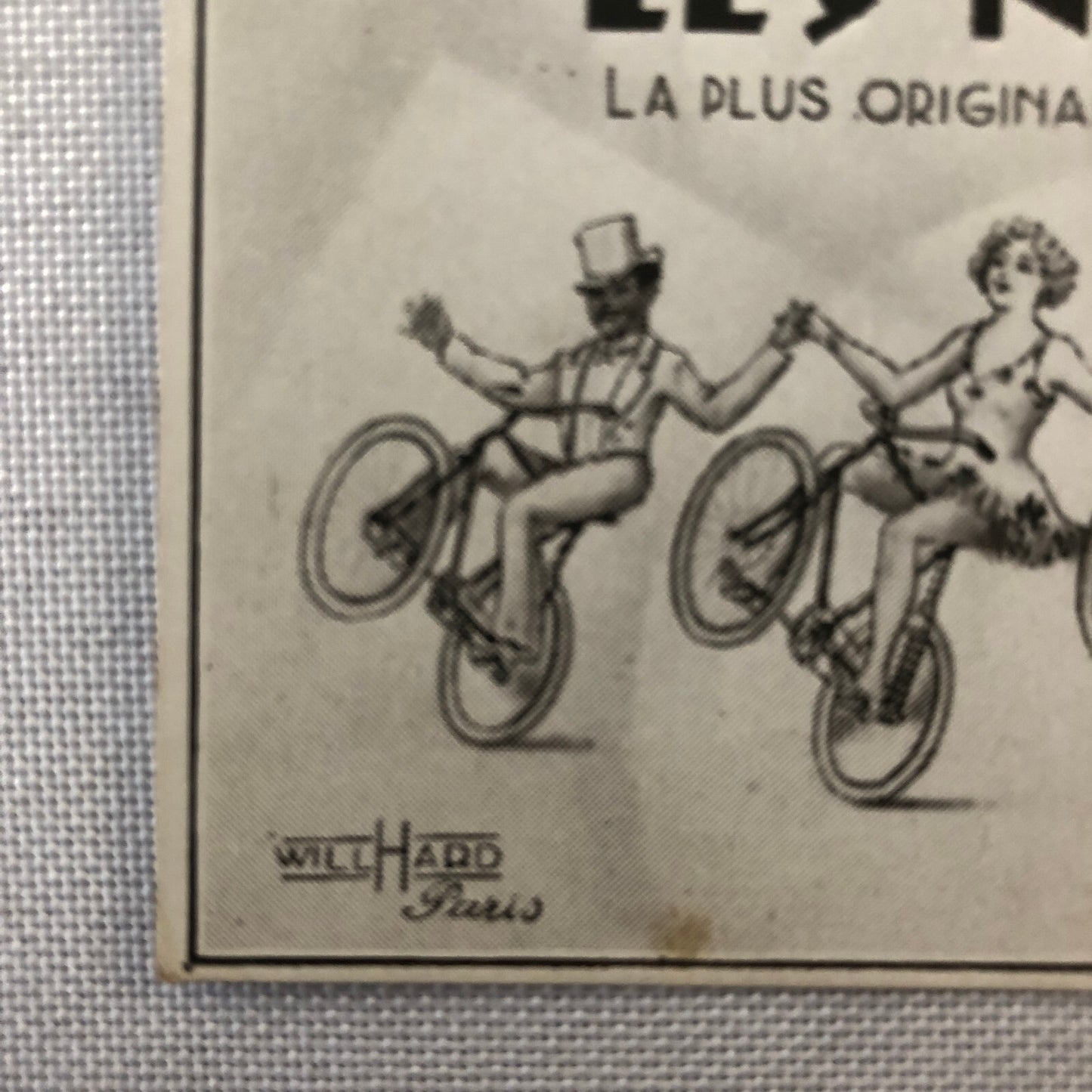 Circus Bicycle Performer Vintage Postcard Post Card Lot of 2 Les Novello French