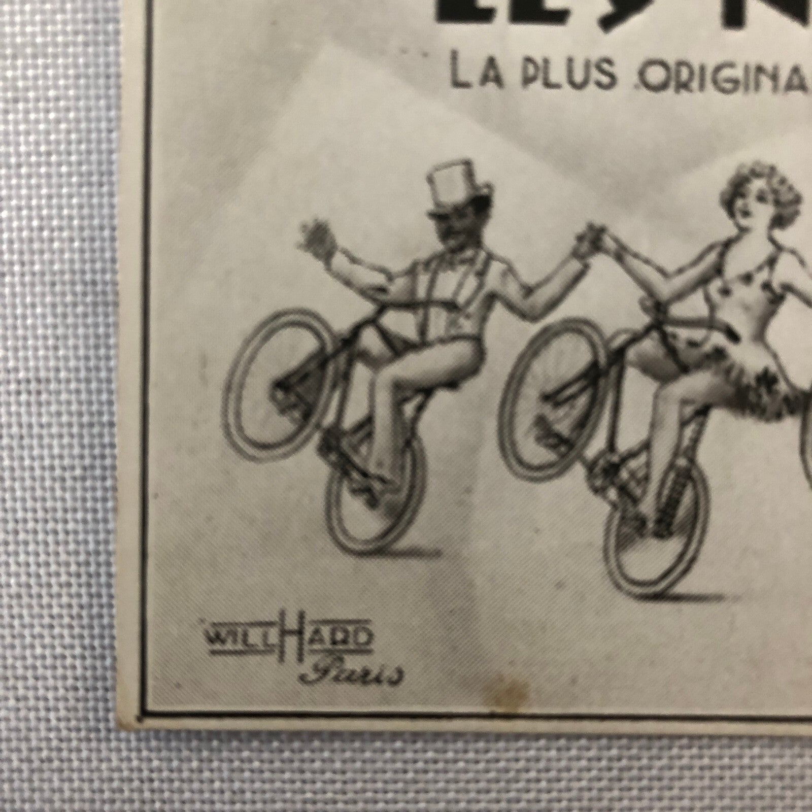 Circus Bicycle Performer Vintage Postcard Post Card Lot of 2 Les Novello French