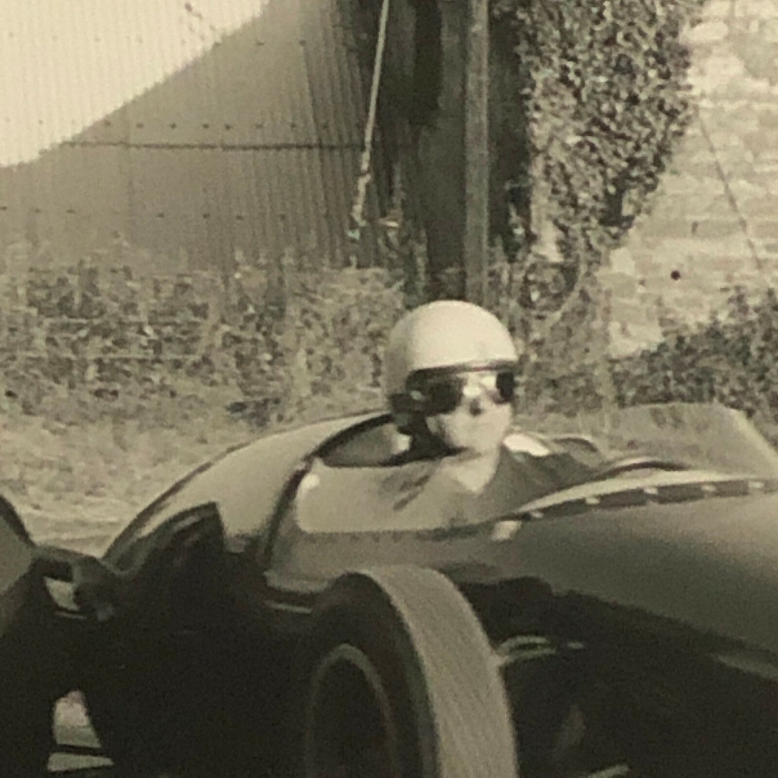 Vintage Racing Car Driver Photo Photograph Print 