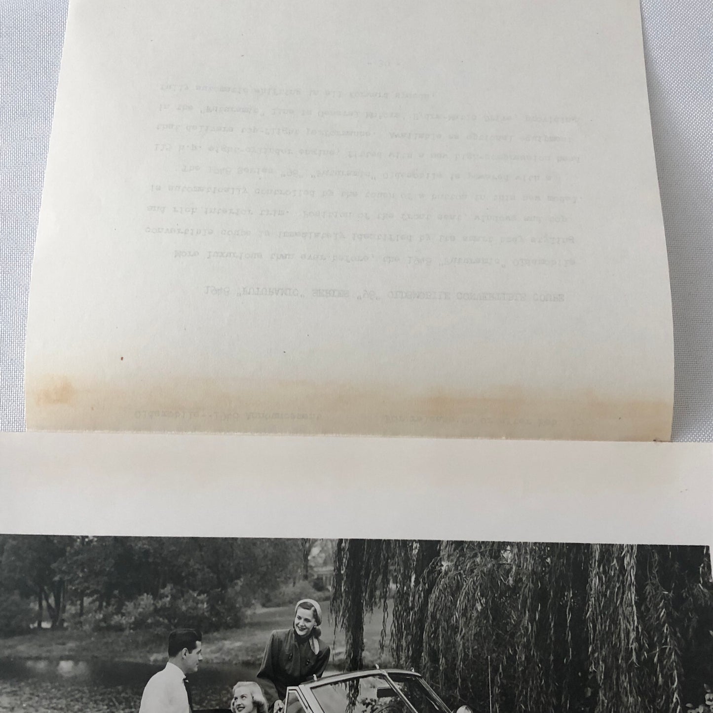 1948 Oldsmobile Series 98 Futuramic Convertible Factory Press Photo Photograph