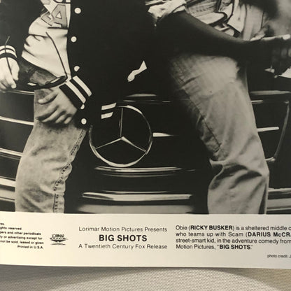 Big Shots Movie Press Photo Photograph Film 1987 Mercedes Benz Car