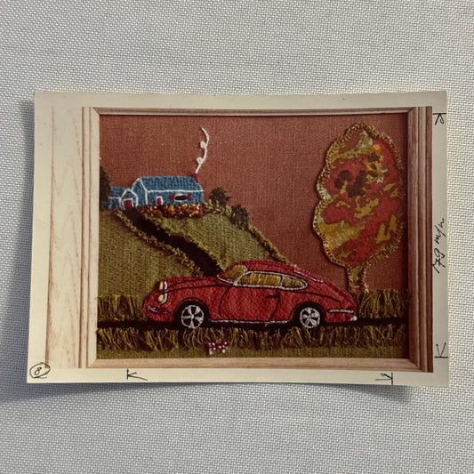 Vintage Photo Photograph Snapshot Porsche 911 Tapestry Art