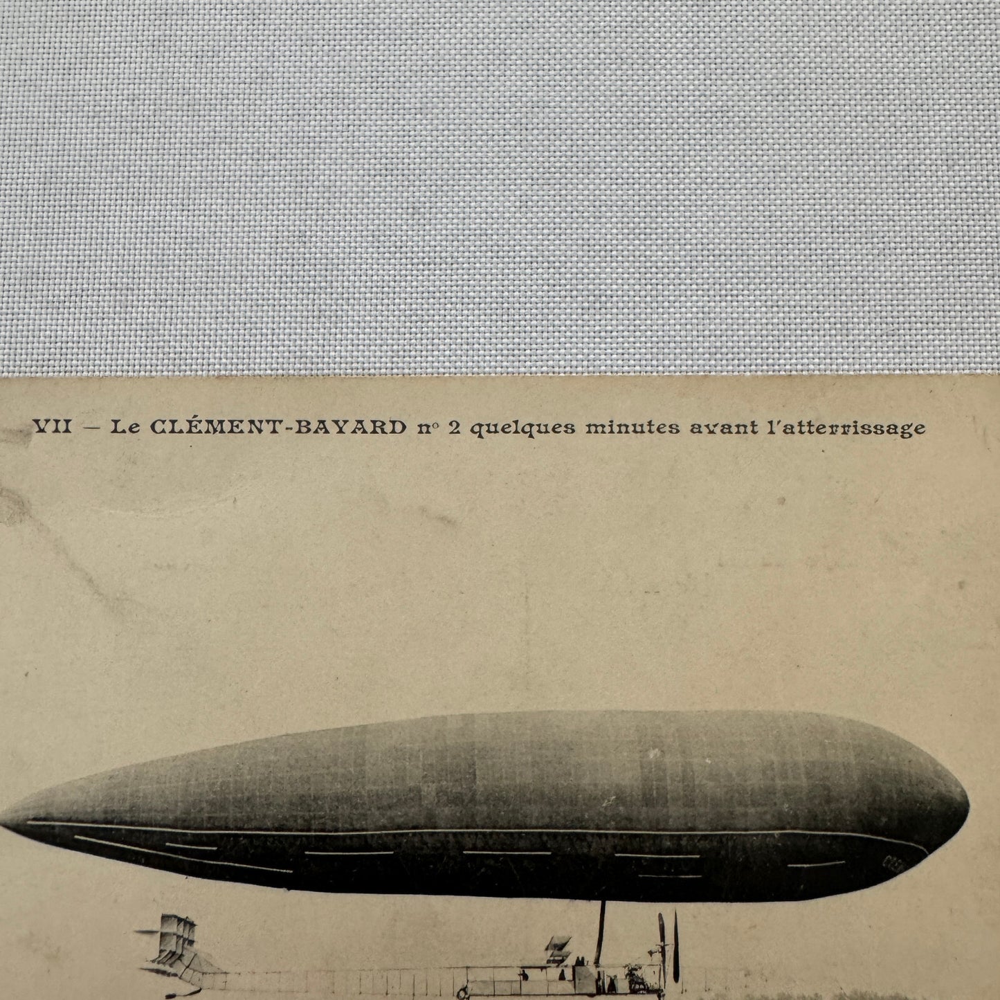 Vintage Zeppelin Airship Dirigible Postcard Post Card French Le Clement Bayard
