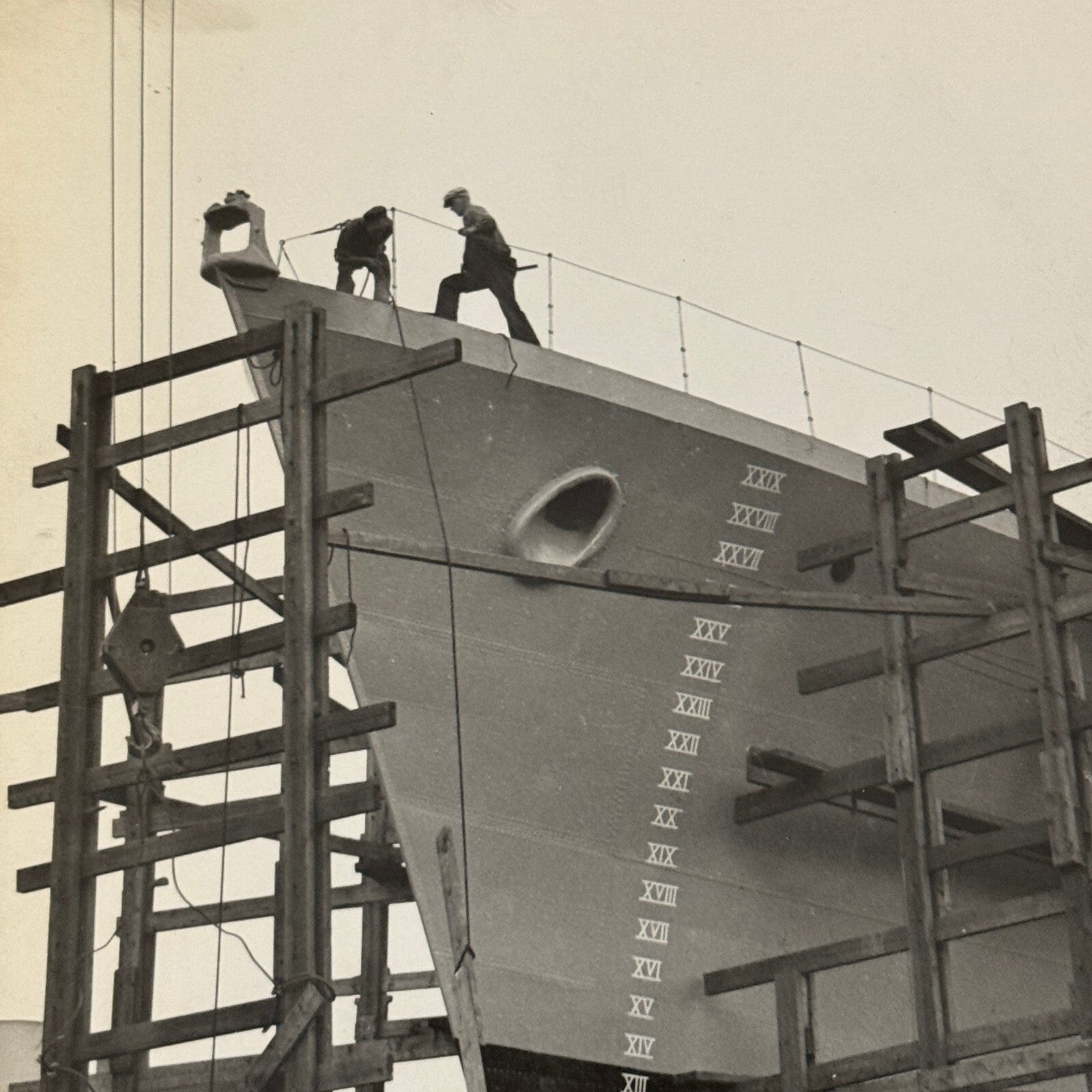 Vintage Royal Canadian Navy Military Ship Photo Photograph HMCS MicMac