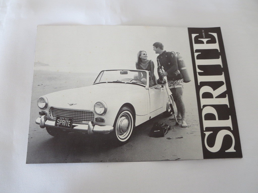 1968 Austin Healey Sprite Mark IV Sales Brochure Catalog Advertising 