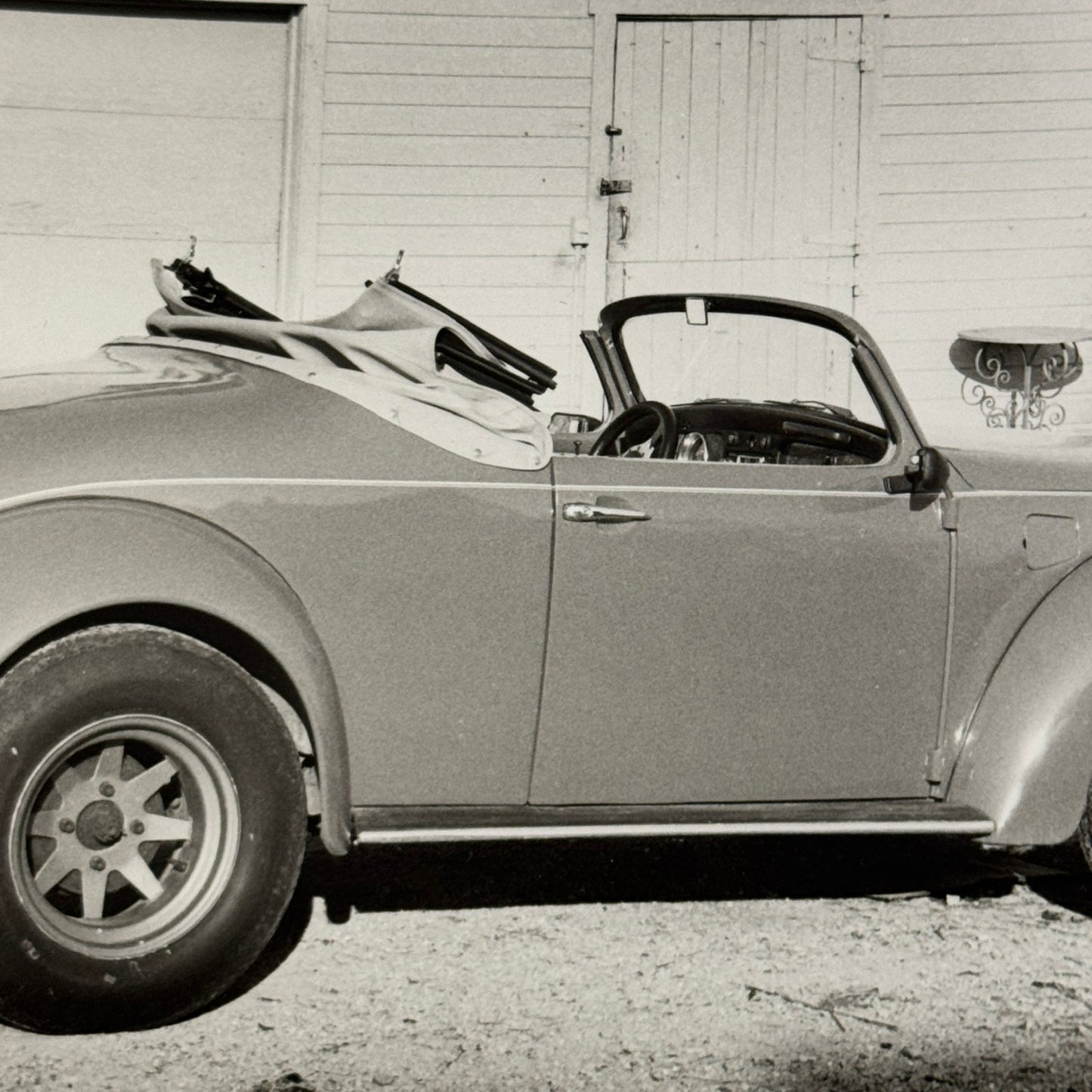 Vintage Volkswagen Beetle Convertible Custom Car Photo Photograph Print