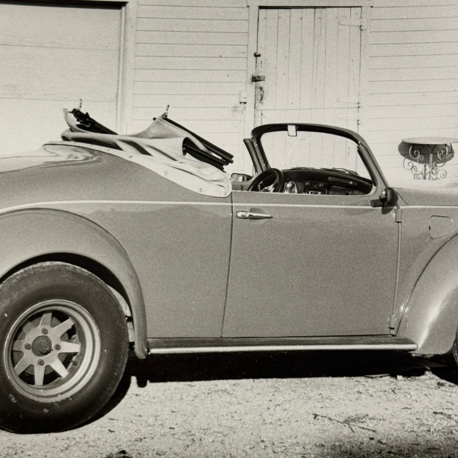 Vintage Volkswagen Beetle Convertible Custom Car Photo Photograph Print