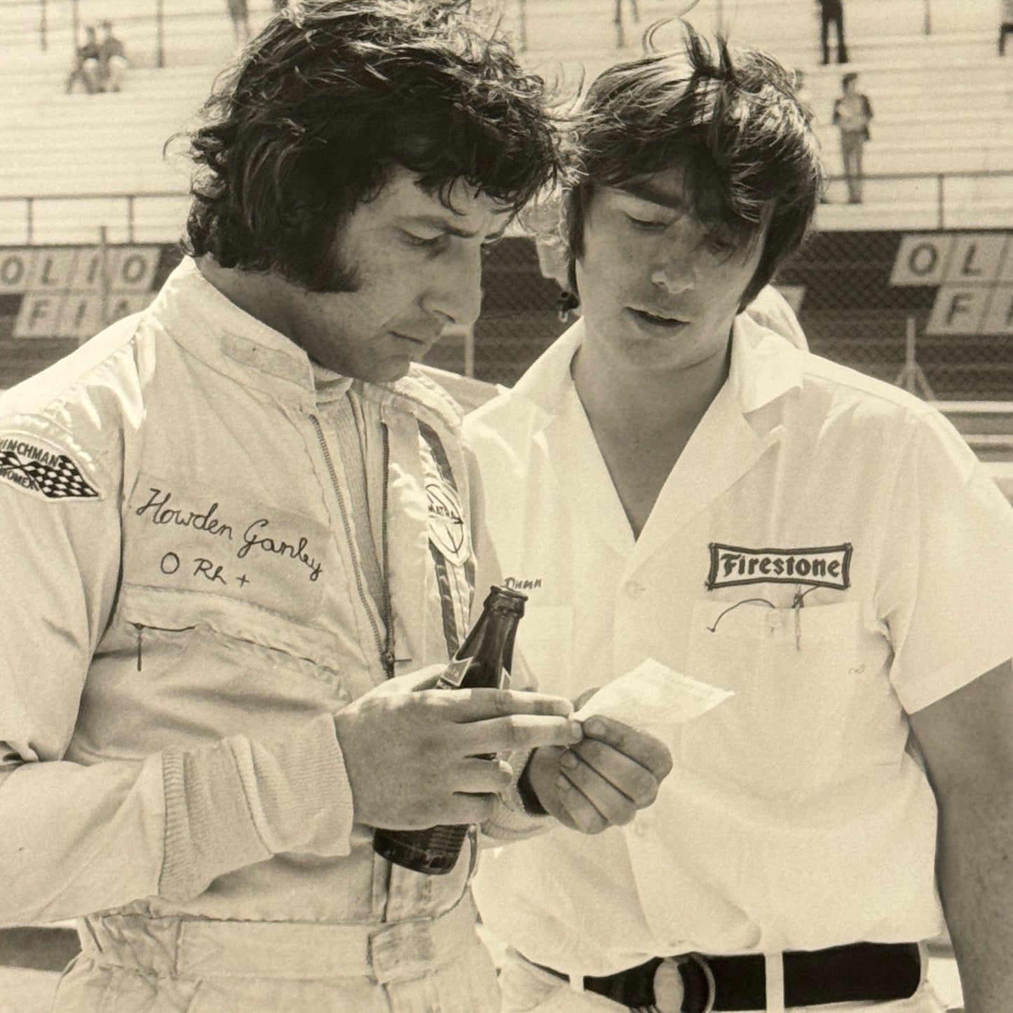 Vintage Racing Photo 1972 Rome Grand Prix Howden Ganley Motorsport Photograph