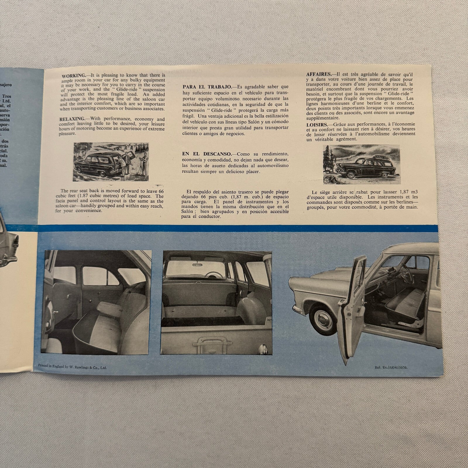 Ford Consul Zephyr Zodiac Farnham Estate Car Wagon Conversion Brochure Catalog
