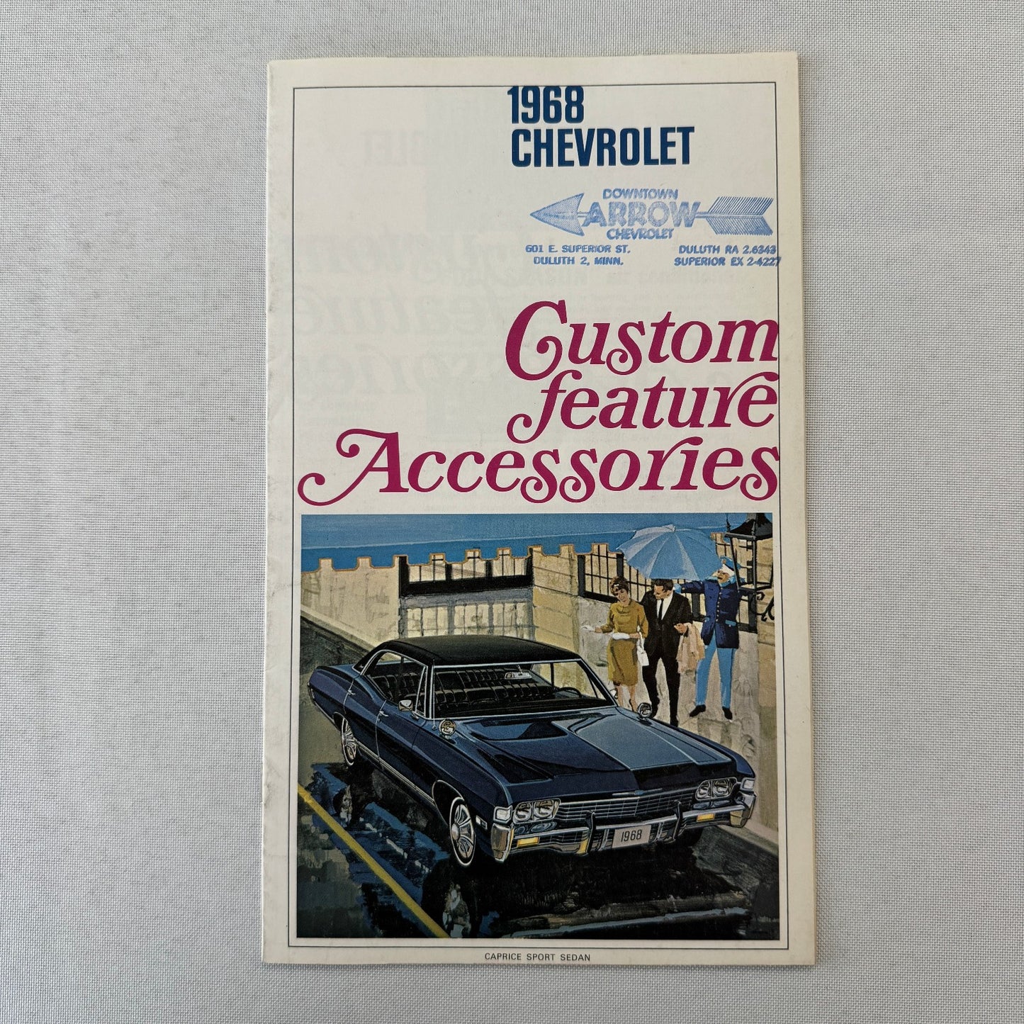 1968 Chevrolet Custom Accessories Brochure Catalog Caprice Bel Air Impala +
