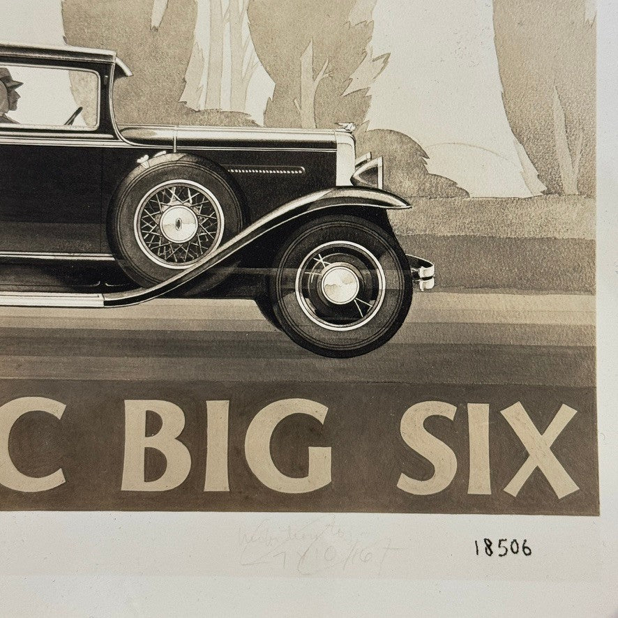 1930 Pontiac Big Six Advertising Photo Photograph Print