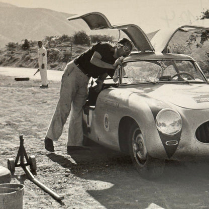 Mercedes Benz 300 SL W194 Racing Car Vintage Photo Photograph Print