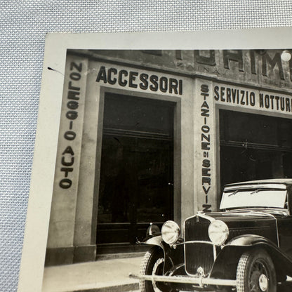 Vintage Postcard Real Photo Postcard RPPC Man with Automobile Car Service Garage