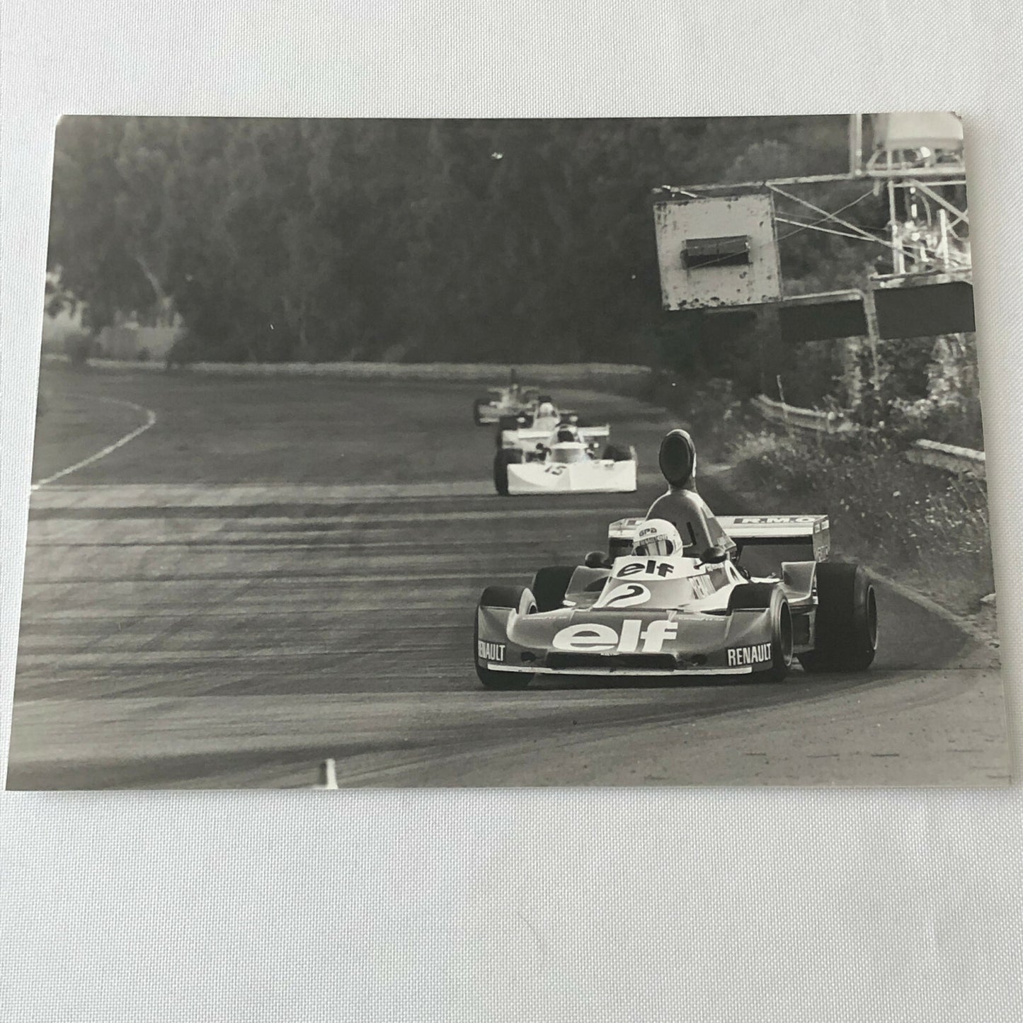 Vintage 1976 Formula 2 F2 Pergusa Grand Prix Racing Photo Photograph Rene Arnoux