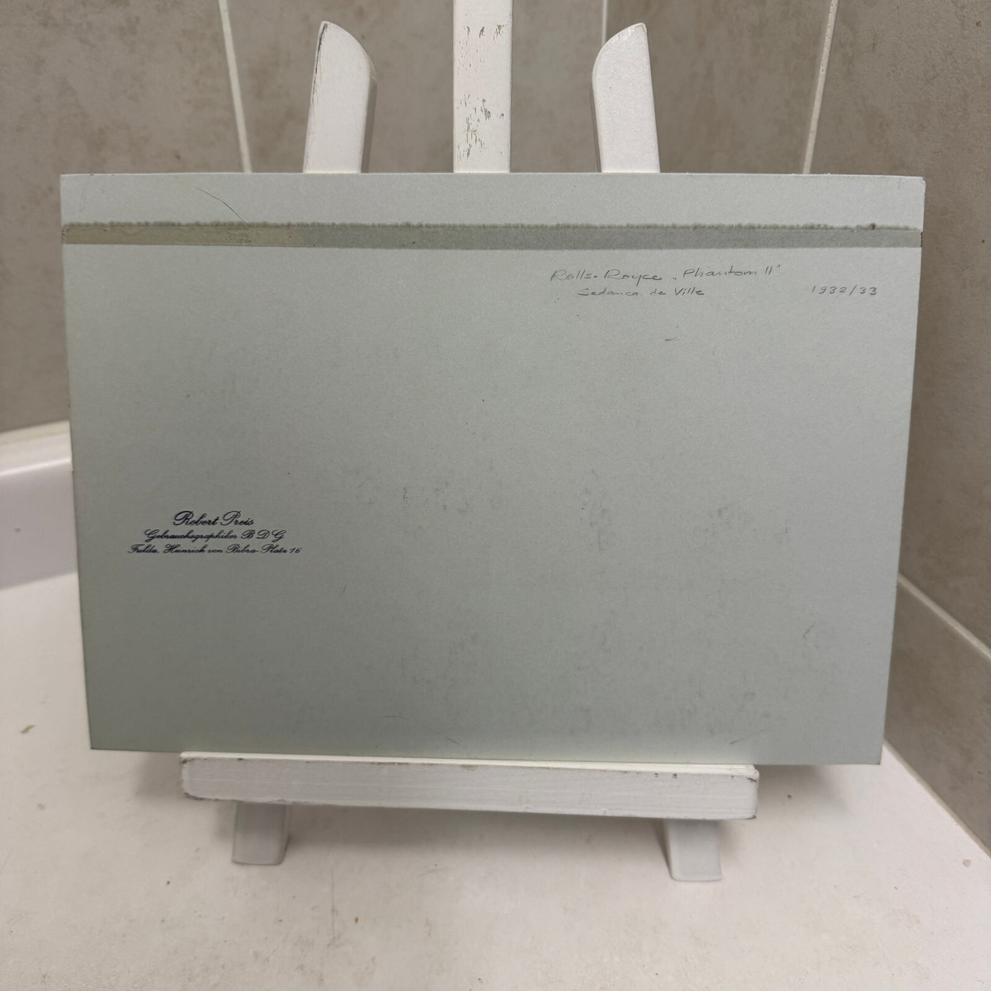 Vintage Rolls Royce Phantom Car Illustration Art Drawing Hand Drawn Robert Preis