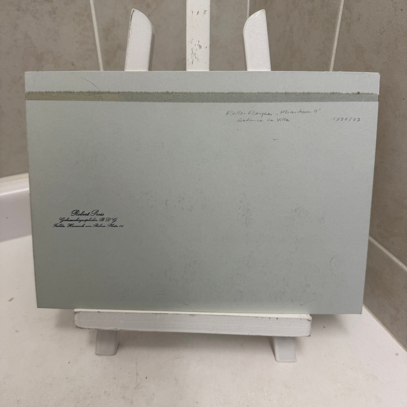 Vintage Rolls Royce Phantom Car Illustration Art Drawing Hand Drawn Robert Preis