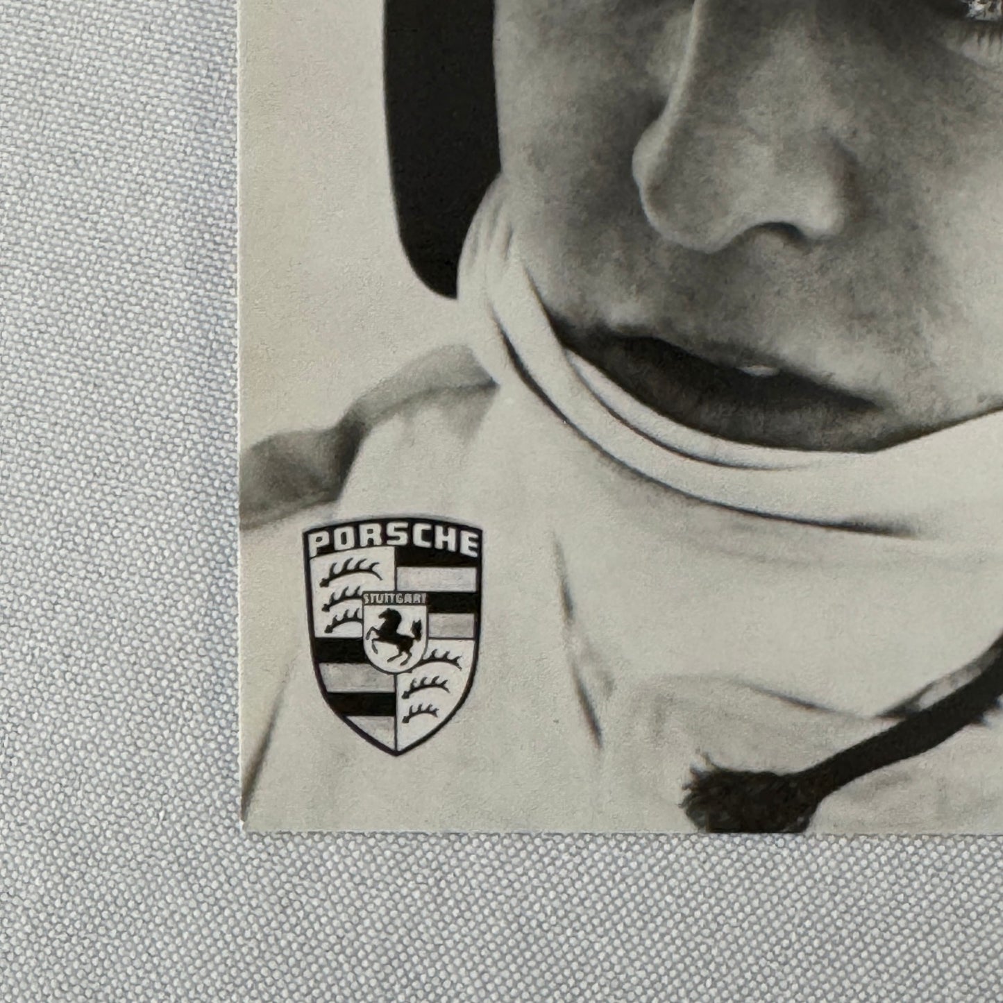 Vintage Porsche Racing Photo Postcard Driver Jackie Oliver Post Card Photograph