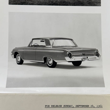 1962 Ford Factory Press Photo Photograph Galaxie 500 Country Squire Wagon