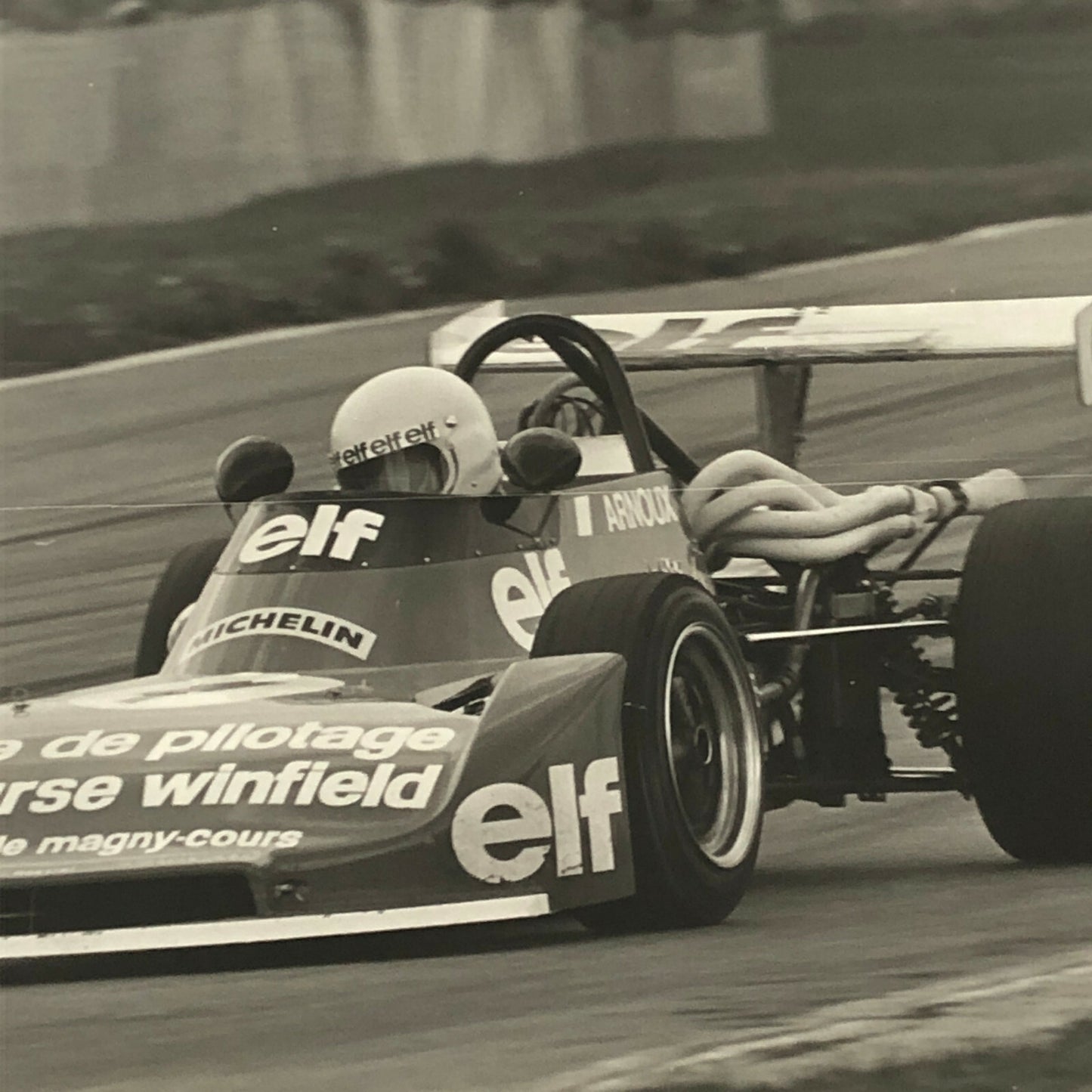 Vintage 1975 Formula 2 F2 Racing Photo Photograph Magny Cours Race Rene Arnoux