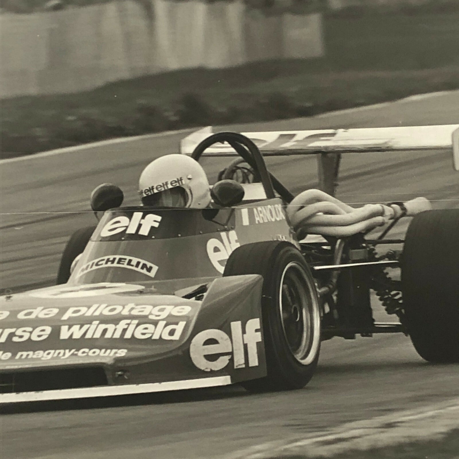 Vintage 1975 Formula 2 F2 Racing Photo Photograph Magny Cours Race Rene Arnoux