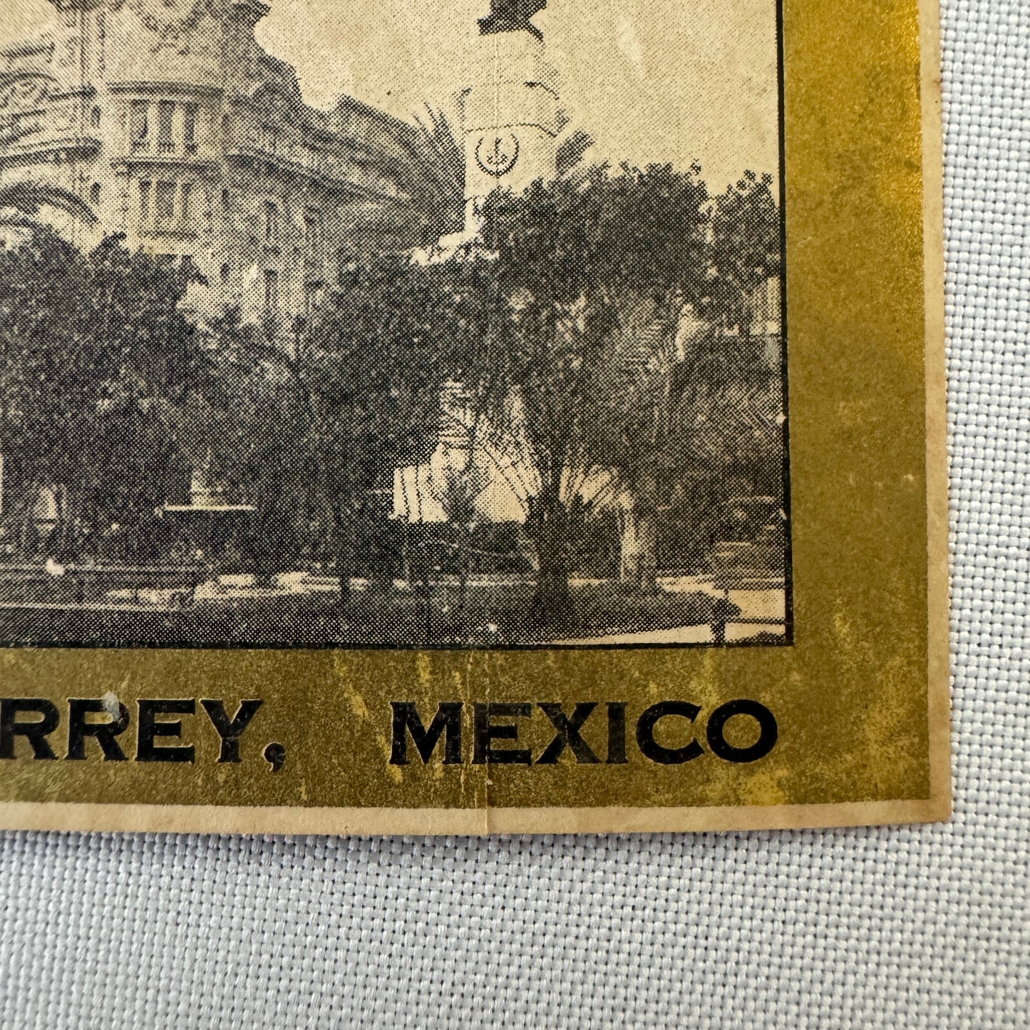 Vintage Hotel Travel Label Gran Hotel Ancira Monterrey Mexico Mexican