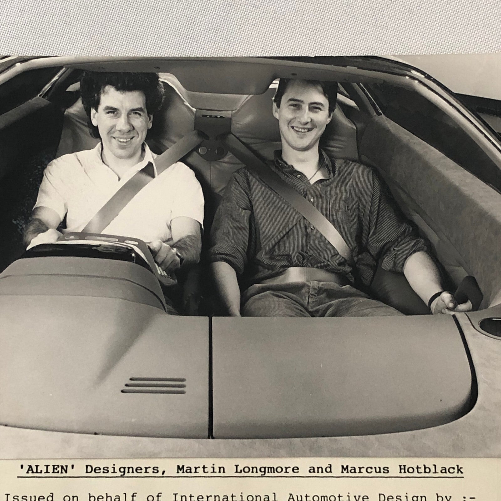 IAD Alien Concept Car Photo Photograph Lot of 3 International Automotive Design