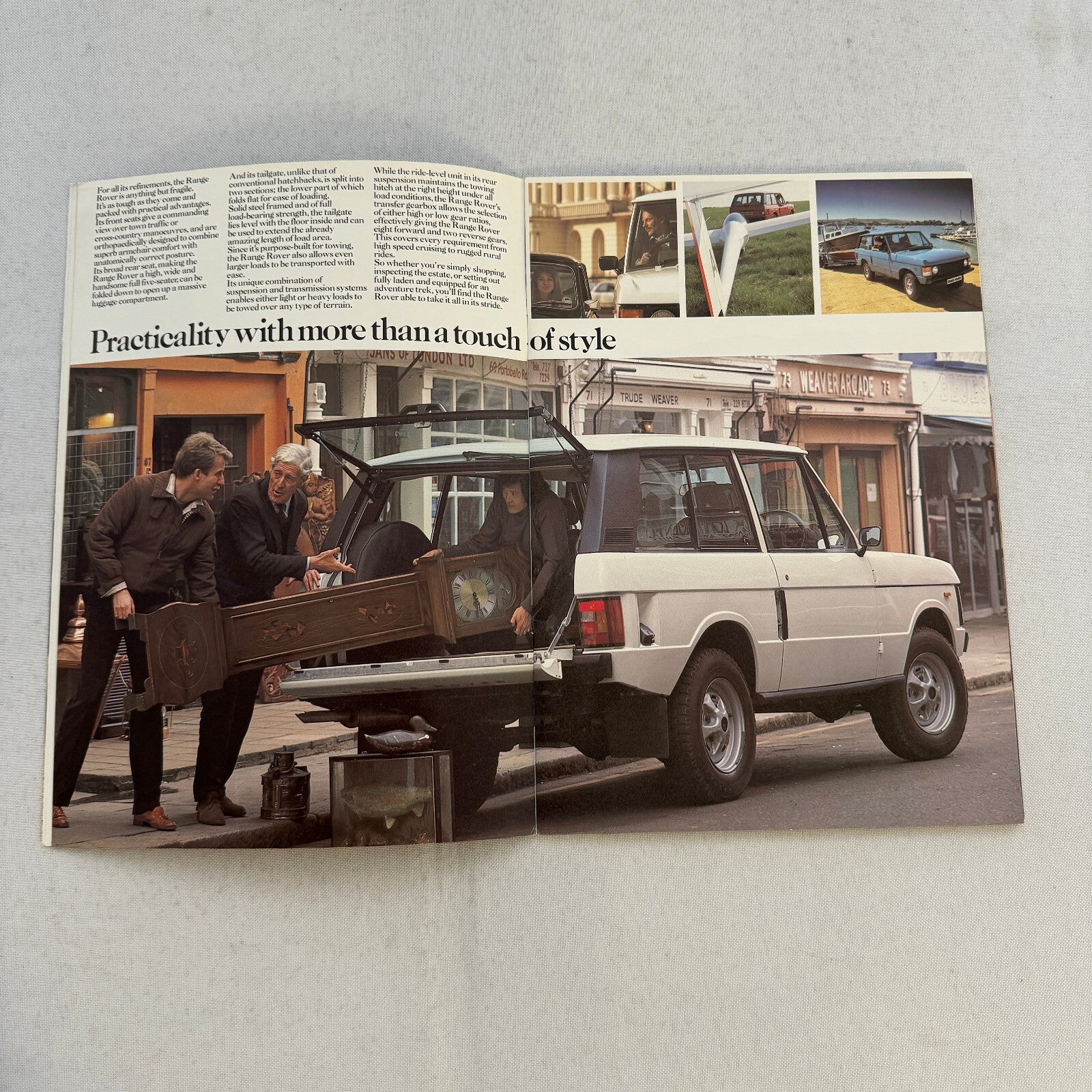Land Rover Range Rover Sales Brochure Catalog Advertising Vintage UK