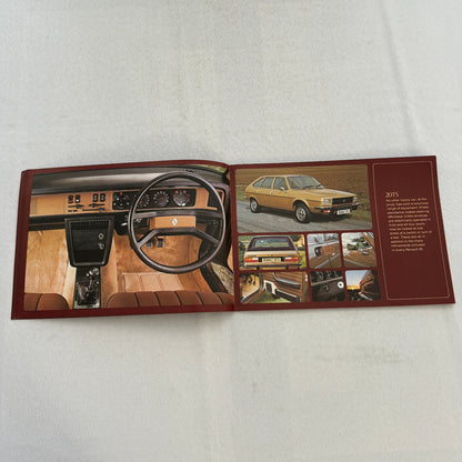 Renault Car Sales Brochure Catalog Vintage Renault 20 30 20TL 20TS 30TS TL TS