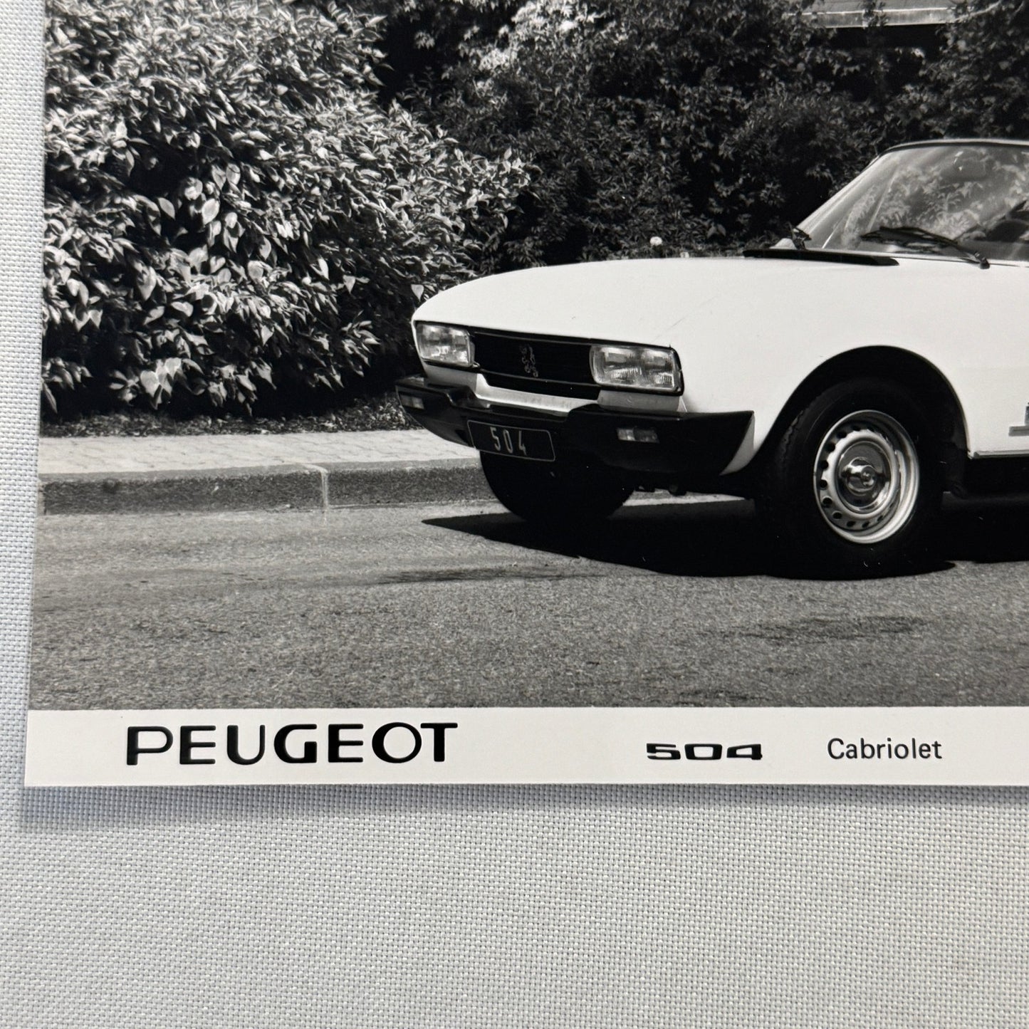 1980 Peugeot 504 Cabriolet Convertible Factory Press Photo Photograph Vintage