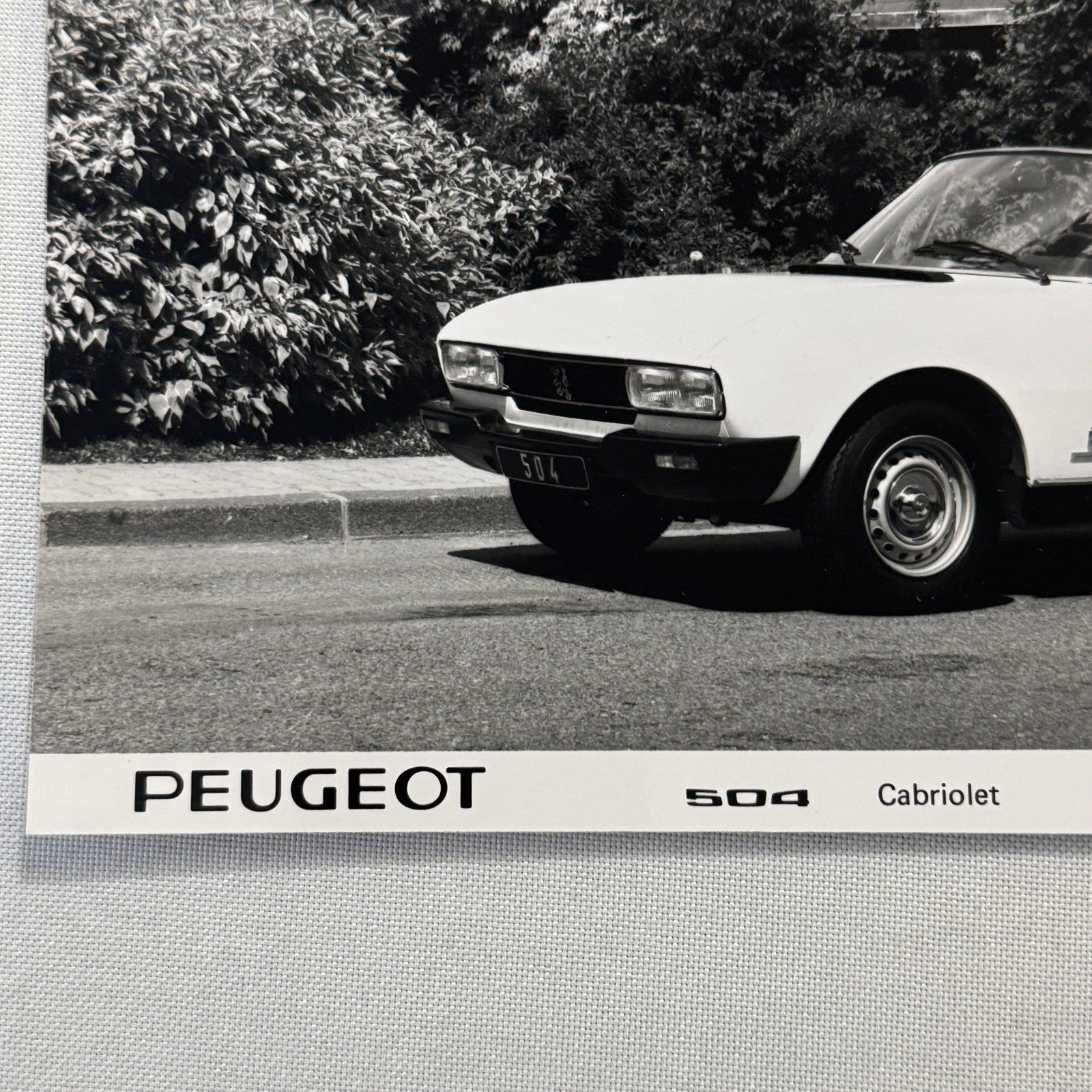 1980 Peugeot 504 Cabriolet Convertible Factory Press Photo Photograph Vintage