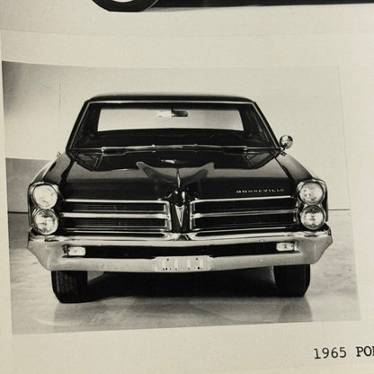 Vintage 1965 Pontiac Bonneville Car Automobile Photo Photograph Print
