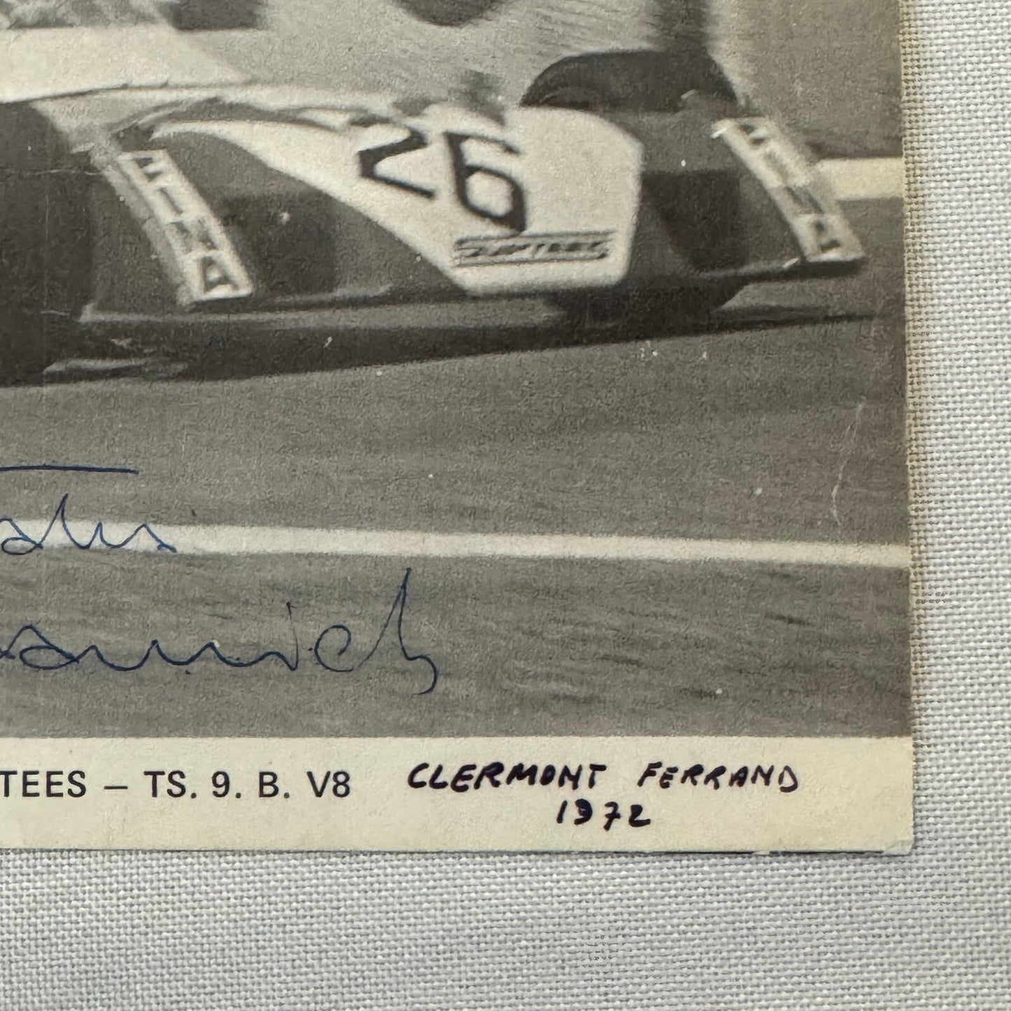 Andrea de Adamich Racing Driver Photo Photograph Surtees Signed Autograph
