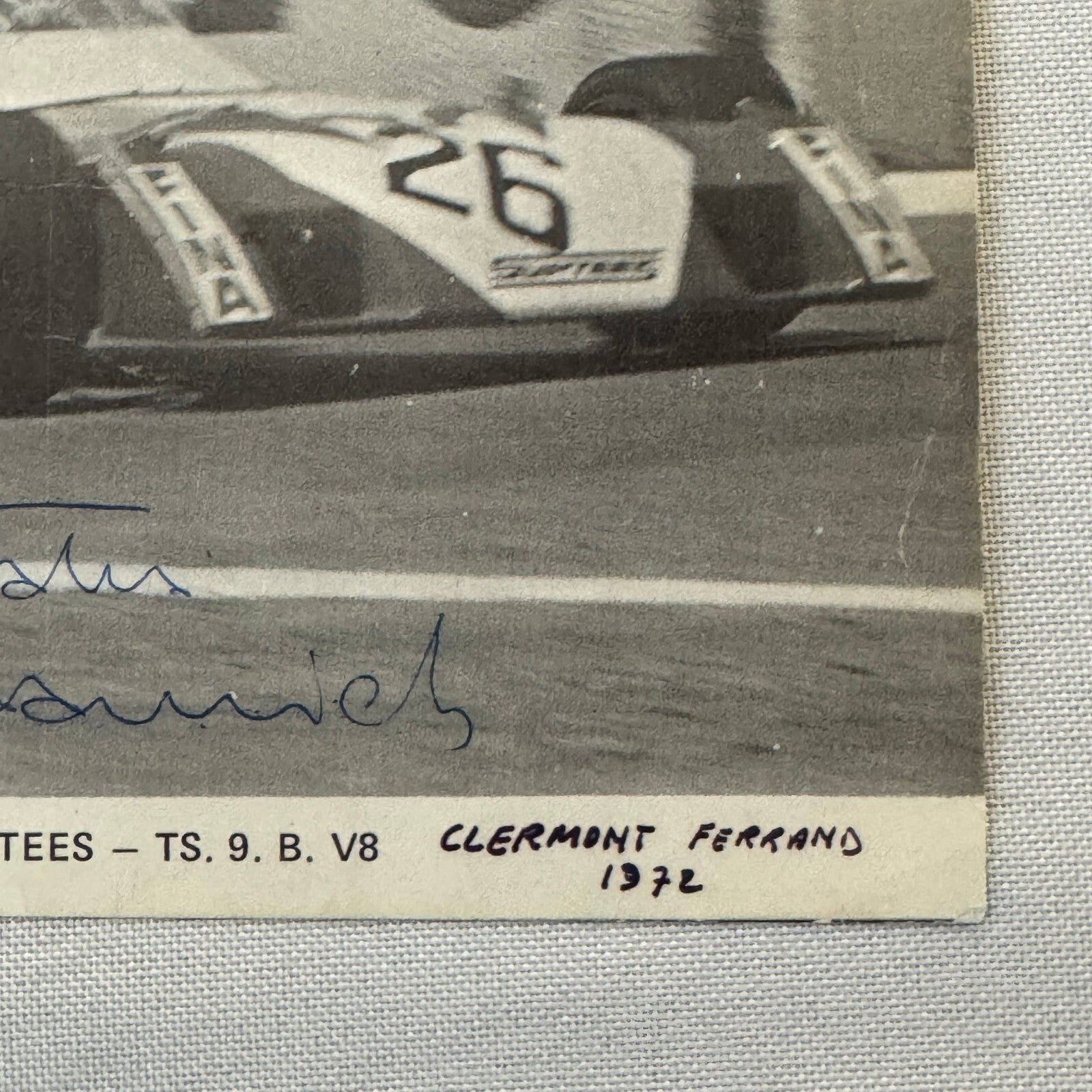 Andrea de Adamich Racing Driver Photo Photograph Surtees Signed Autograph