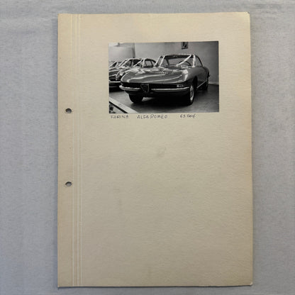 1963 Alfa Romeo 2600 Sprint Coupé Speciale by Farina Photo Photograph Vintage