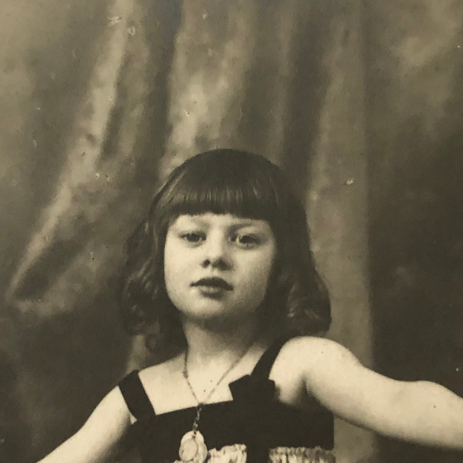 Circus Performer Girl Child on Bicycle Real Photo Postcard Post Card RPPC