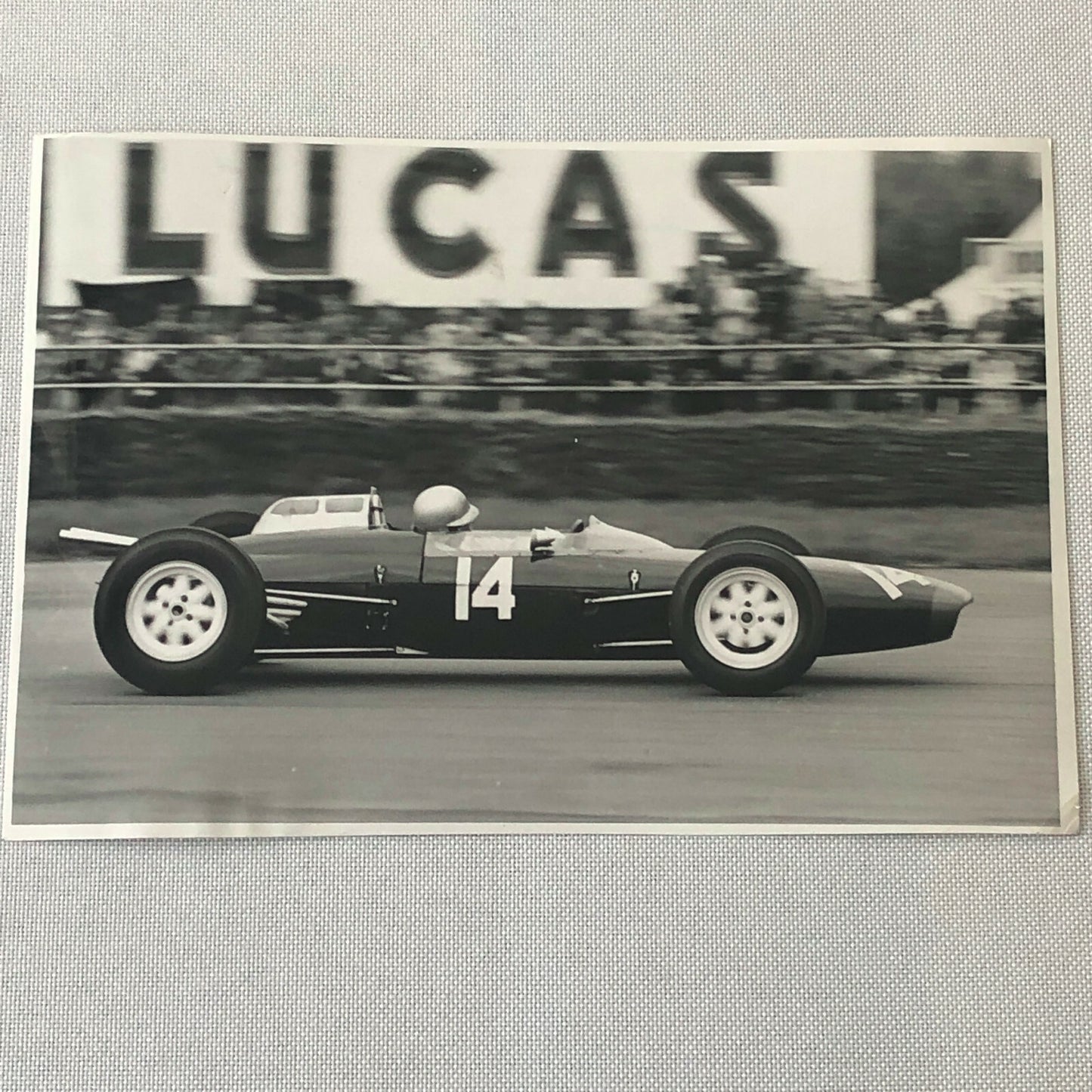 Vintage John Surtees Lola V8 Racing Car Photo Photograph Bernard CAHIER