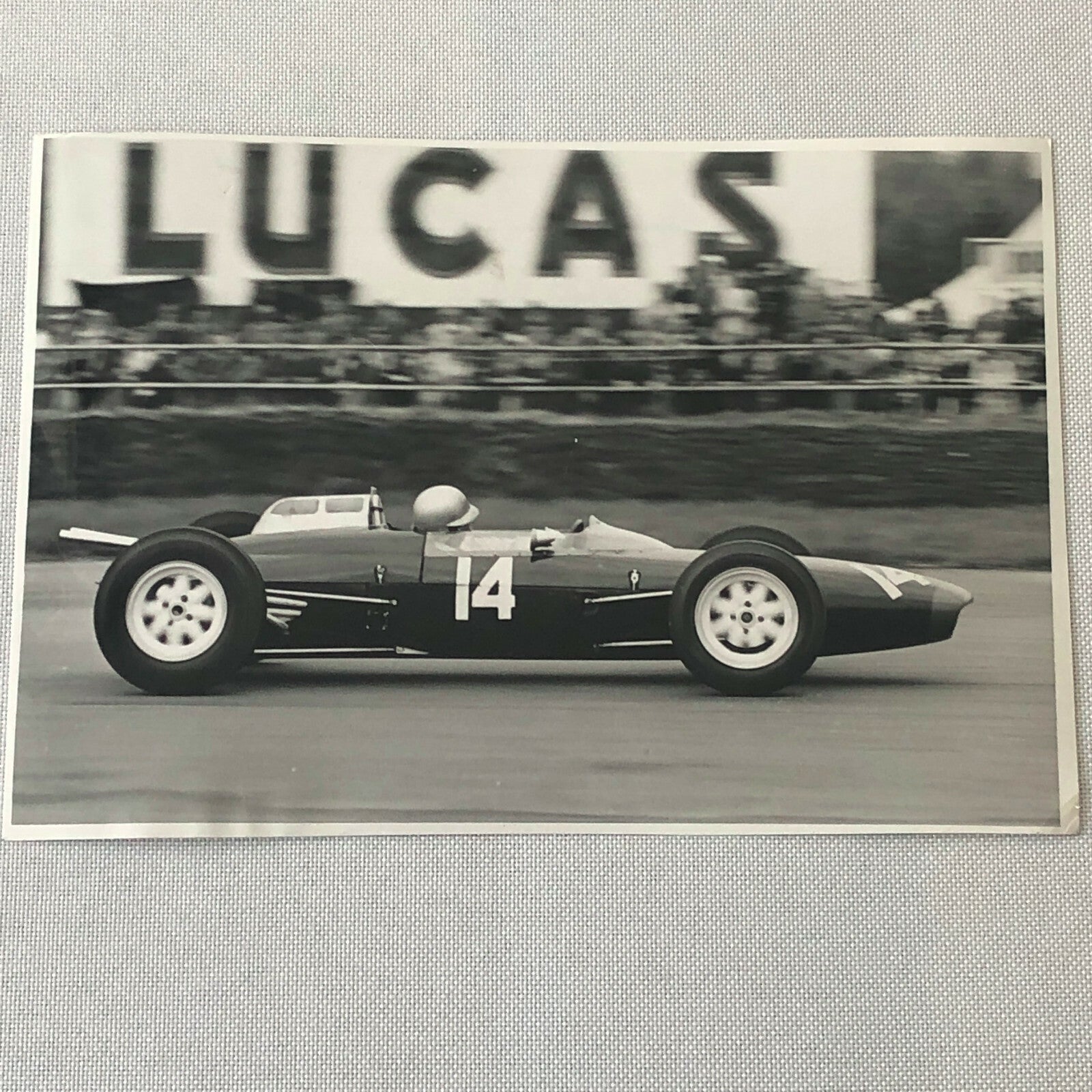 Vintage John Surtees Lola V8 Racing Car Photo Photograph Bernard CAHIER