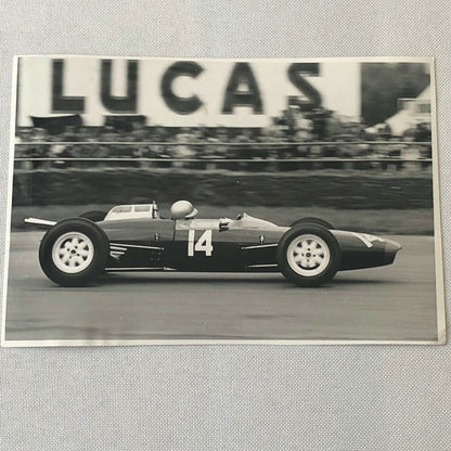 Vintage John Surtees Lola V8 Racing Car Photo Photograph Bernard CAHIER