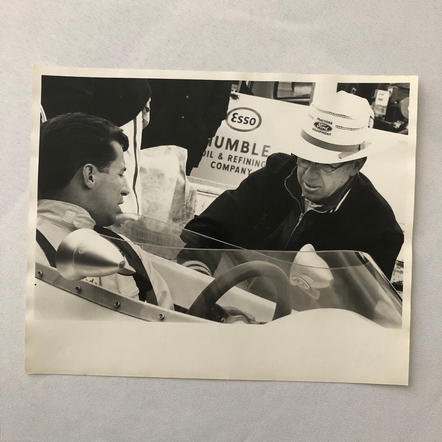 Mario Andretti Indianapolis Indy 500 Racing Photo Clint Brawner Mechanic 1967