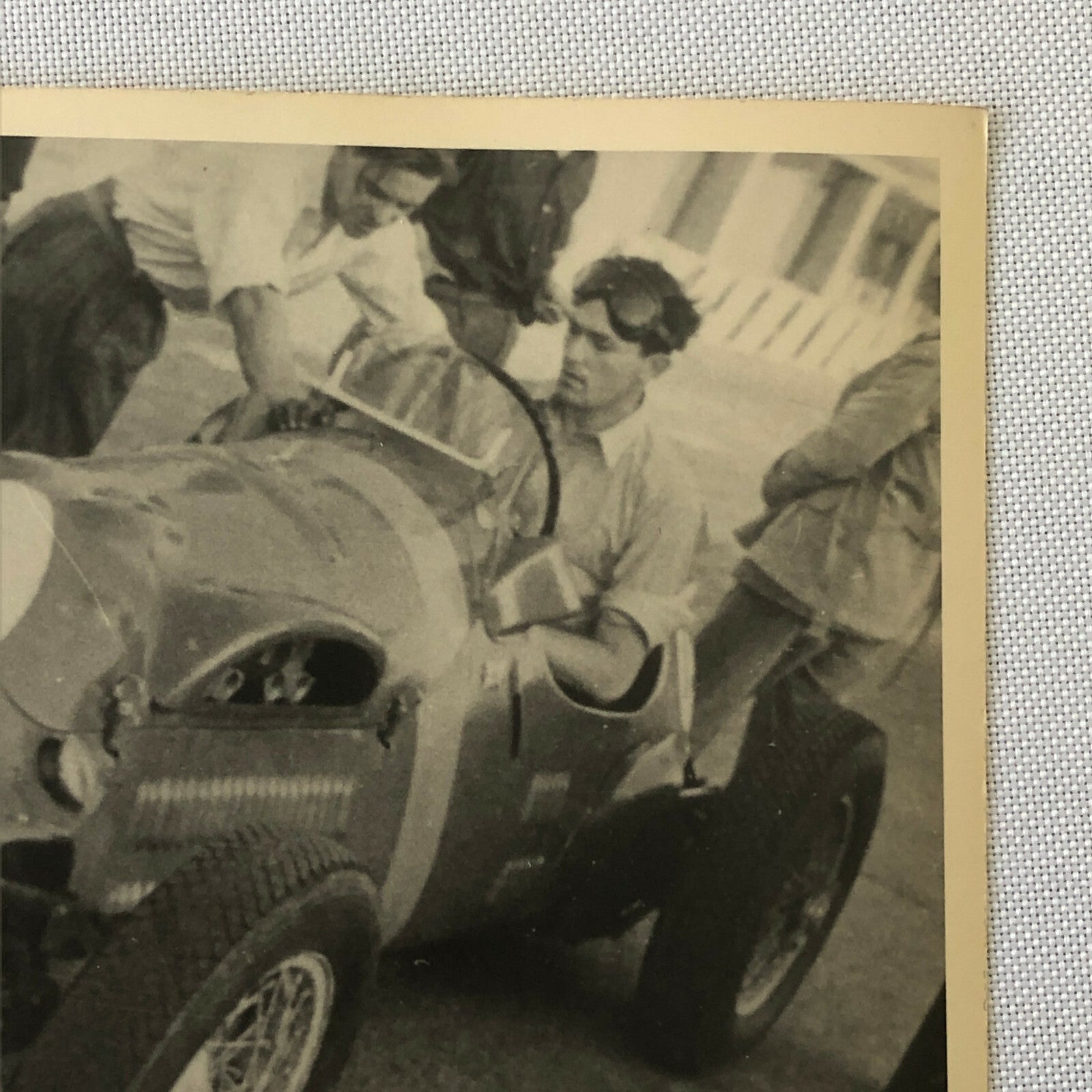 Vintage Racing Photo Photograph - 1952 Italian Grand Prix Driver in Car