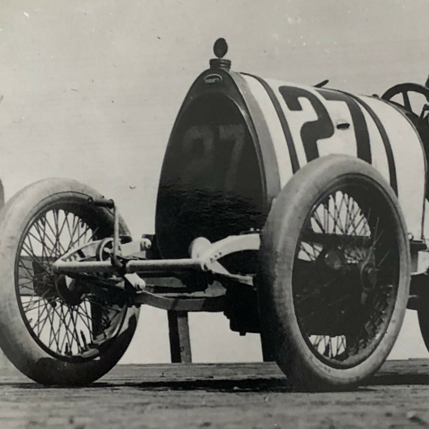 Vintage Bugatti Racing Car Photo Photograph - Modern Print 