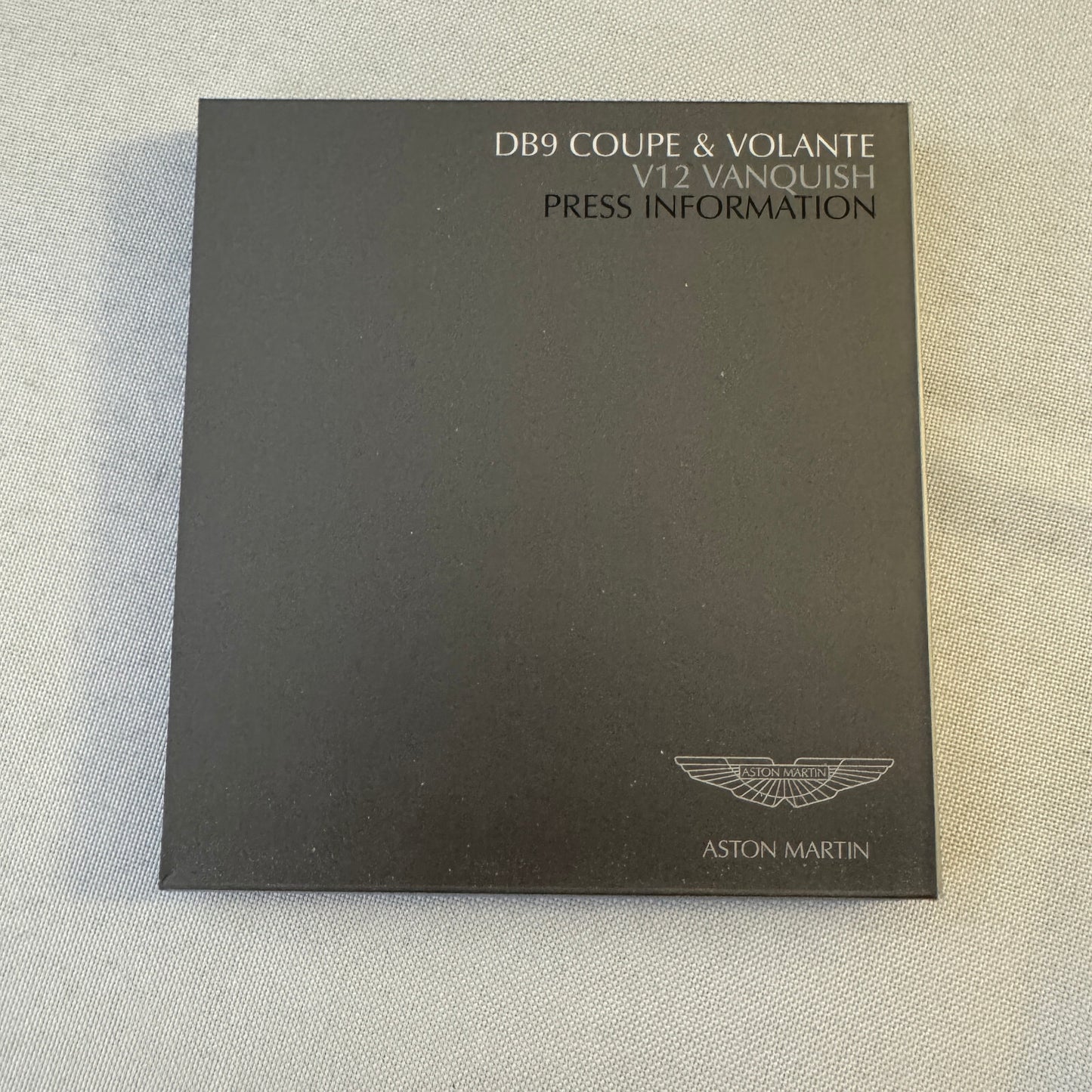 Aston Martin Car Press Kit Photo CD Aston Martin V12 Vanquish DB9 Coupe Volante