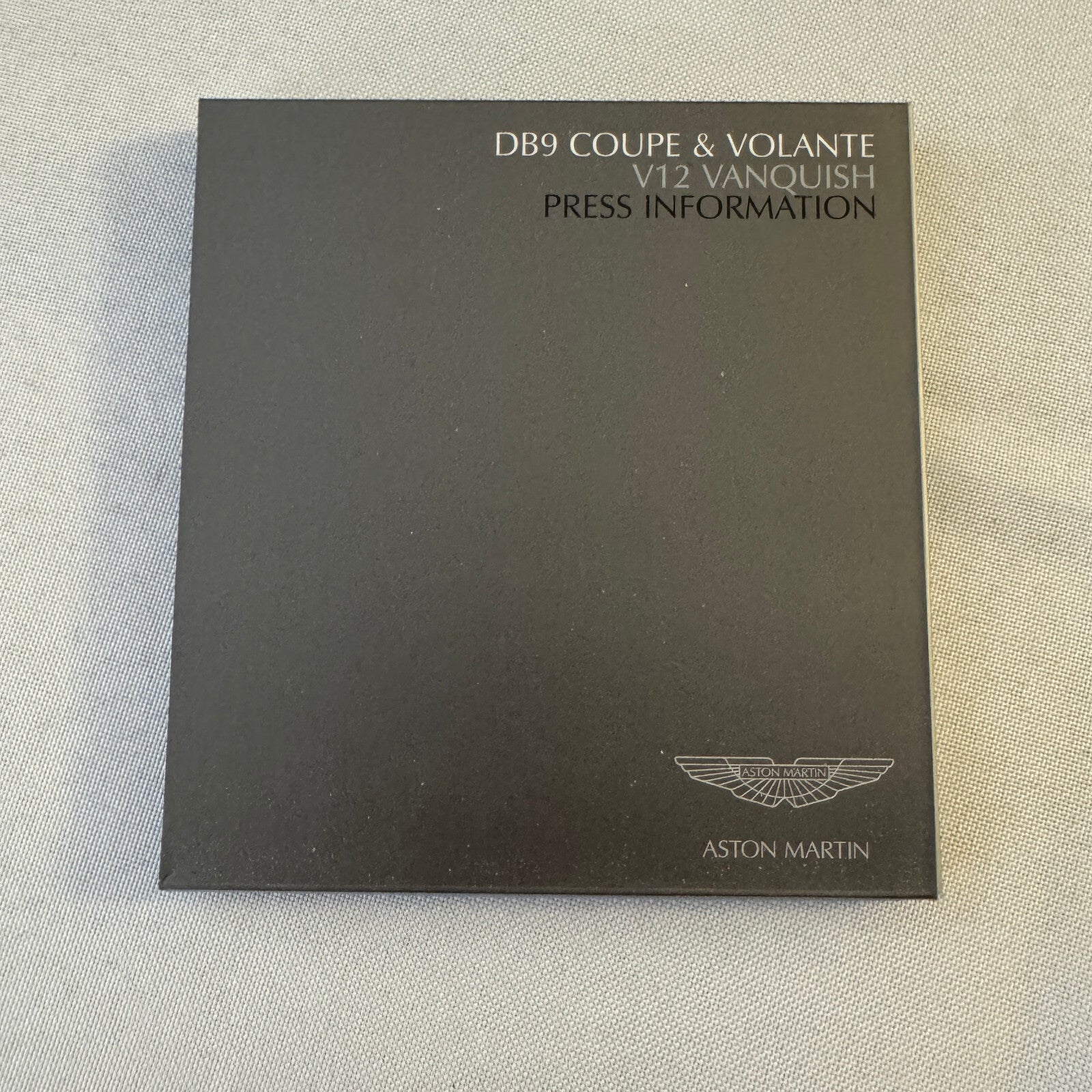 Aston Martin Car Press Kit Photo CD Aston Martin V12 Vanquish DB9 Coupe Volante
